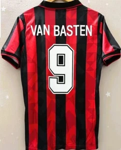 MAGLIA MILAN VAN BASTEN 93 MOTTA CALCIO CAMISETA SHIRT S M L XL JERSEY LOTTO - Foto 1 di 6