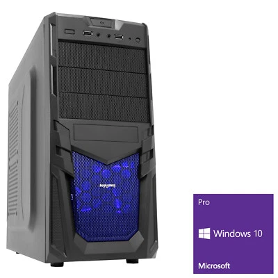 Ultra Fast AMD 9600 4.2 Quad Core 8GB 1TB Gaming PC HD Computer Venom Windows 10 - Image 1 of 2