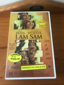 I am Sam VHS Ex Rental Sean Penn PAL Format - Picture 1 of 5