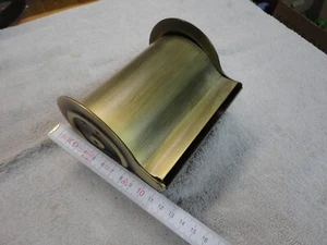 WC Klopapierhalter Toilettenpapierhalter Messing Bronziert, gebraucht - Bild 1 von 10