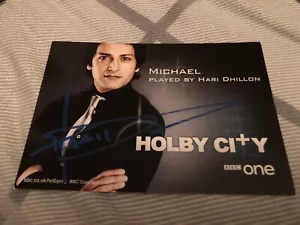 HARI DHILLON (HOLBY CITY) SIGNED CAST CARD - Picture 1 of 1