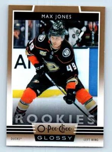 2019-20 O-Pee-Chee Glossy Rookies Gold Max Jones Rookie Anaheim Ducks #R-4 - Picture 1 of 2