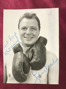 Autogramm GERHARD HECHT (†2005)-Boxen-Berlin-Sugar Ray Robinson-handsigniert - Picture 1 of 2