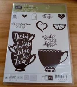 Stampin Up A Nice Cuppa Stamp Set Retired - Picture 1 of 4
