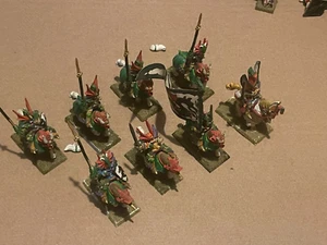 High elf Tyrion & 7 orginal dragon princes on horse 90s warhammer Fantasy - Picture 1 of 1