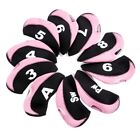 10Pcs Neoprene Golf Club Head Covers 3-9-Pw-Sw-A Golf Protective Headcover Set