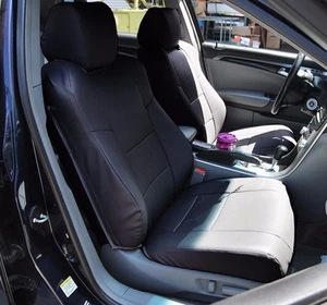ACURA TL 2004-2008 BLACK LEATHER-LIKE CUSTOM FIT FRONT SEAT COVER - Bild 1 von 5