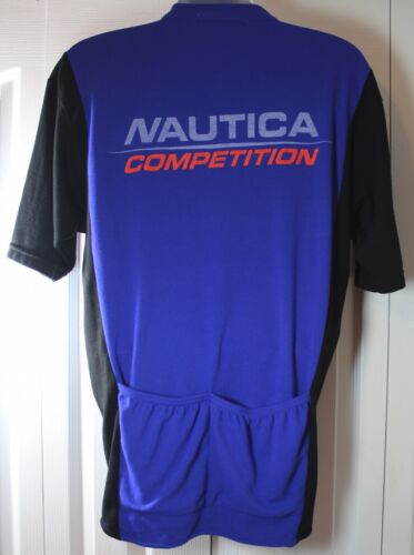 Nautica Competition VINTAGE Men’s 2XL XXL Short Sleeve Cycling Bike Jersey Shirt