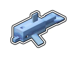 #1314 Dolphin Block World Sticker Vinyl Decal Die-Cut Car Laptop - Picture 1 of 1