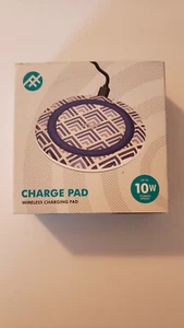 Wireless Charging Pad up to 10w Charge Speed Blue Line Print - Picture 1 of 2