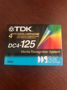 TDK DC4-125 4mm 125m (DDS-3) Data Cartridge -  NEW - Picture 1 of 2