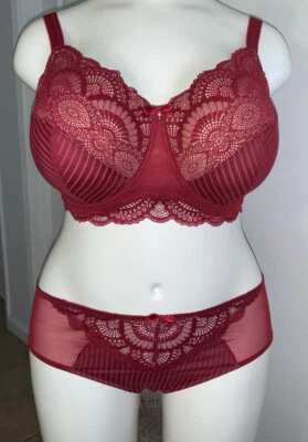 Новый с Ярлыками-Amoena #45040 Karolina провода карман после мастэктомии бюстгальтер или трусики #45025: красный - Изображение 1 из 4