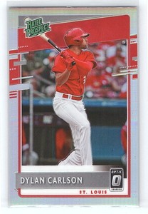 2020 Donruss Rated Prospects Diamond Holo Dylan Carlson Rookie St. Louis