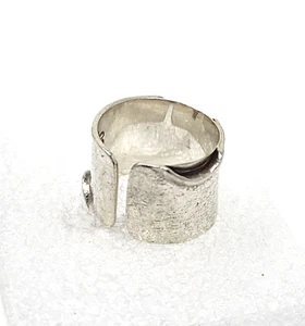 VINTAGE STERLING SILVER RING .925 ESTATE FIND 9.5 GRAMS - Imagen 1 de 2