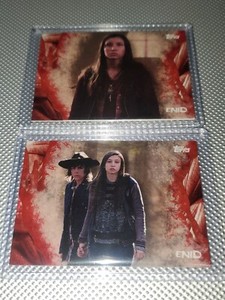 ENID /Katelyn Nacon 2016 tOPPS wALKING dEAD sURVIVAL bOX both base & short print