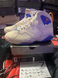 DS 2006 NIKE AIR JORDAN VII 7 RETRO 304775 281 PACIFIC BLUE 9.5 VINTAGE - Picture 1 of 9