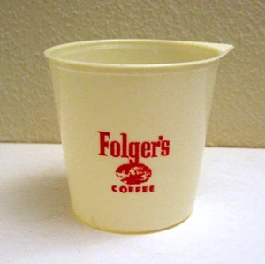 Cuchara de café vintage con logotipo de Folgers de plástico adv antigua sin usar stock de tienda - Imagen 1 de 1
