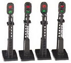 Bachmann 42101 Ho Non-Operating Block Signal  (Pack Of 4)