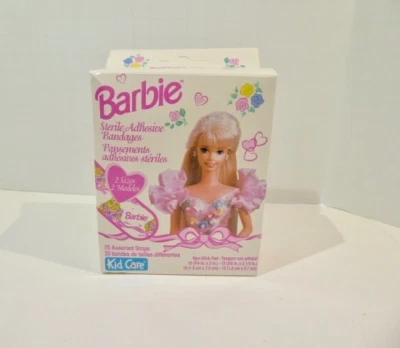 Vintage 1997 Barbie Bandages Kid Care Mattel NOS Box of 25 NIP - Image 1 of 4