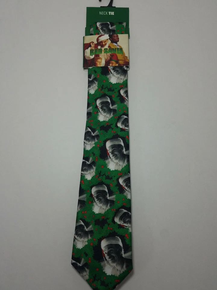 Tacky Navidad Suéter Fiesta Malo Santa Película Corbata Cuello Nuevo con Etiquetas Divertido Novedad Nuevo Foto 1 de 4