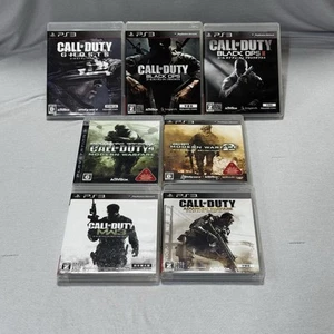 Call Of Duty 7 Game Bundle Black Ops 1, 2 CoD4, MW2, MW3, AW, Ghost Japan PS3 - Picture 1 of 10