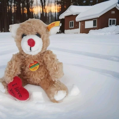 "Steiff" Original Cosy Friends Teddy mit Herz, beige, 12 cm Neu!! - Bild 1 von 4