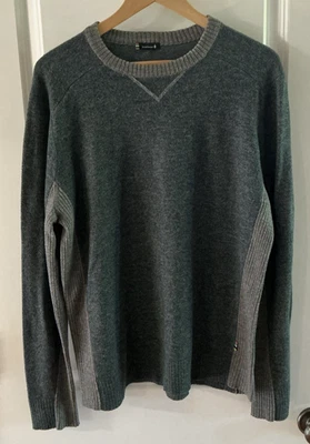 Smartwool Crewneck Sweater Men's – Green Body / Gray Sleeve Wool blend - Image 1 of 4