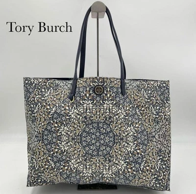 Tory Burch Women Bag Rare Tote Robinson Pvc All-Over Pattern A4 Possible Floral - Image 1 of 4