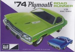 Plymouth Road Runner 1974 Modellino Auto Kit Costruzione Plastica 1:25 MPC - Foto 1 di 1