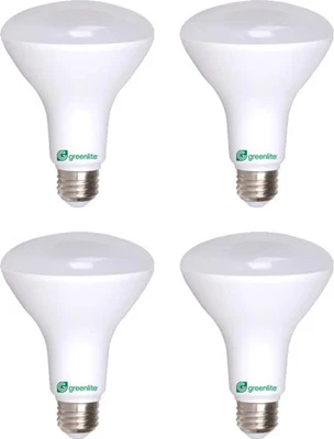 Greenlite LED BR30 Light Bulb, 65W = 8W, Dimmable, 670 Lumens, 3000K, Bright Wh - Image 1 of 4