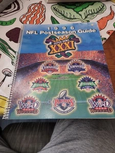 1996 NFL Postseason playoffs media guide / Super Bowl XXXI / Patriots / Packers - Picture 1 of 4