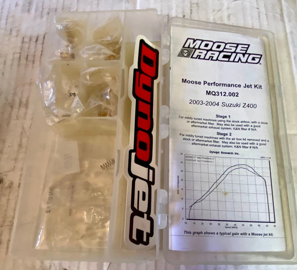Nuevo kit Moose Racing Jet etapa 1 y 2 para Suzuki Z400 2003-2004 Foto 1 de 3