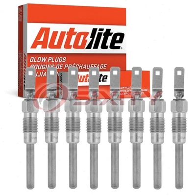 8 pc Autolite Diesel Glow Plugs for 1994-1999 Chevrolet K2500 Suburban jn - Image 1 of 4