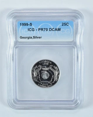 1999-S Washington State Quarter Georgia Silver PR70 DCAM ICG *5521 - Image 1 of 4