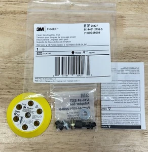 NUEVO 3M HOOKIT 20427, 3" DISCO DE LIJADO LIMPIO "PAD" KIT, LIJADO AUTOMOTRIZ - Imagen 1 de 2