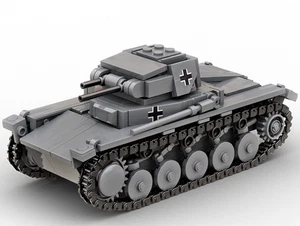 Buildarmy WW2 German Panzer II Ausf. C Tank Brick Model Building Block 494pcs - Picture 1 of 3