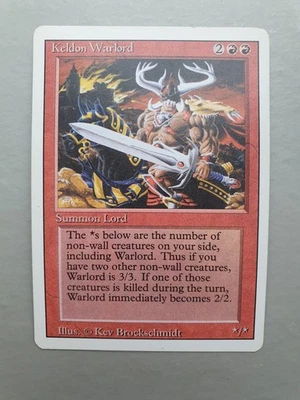 Keldon Warlord, MTG Revised Ed. (1994) Uncommon Red Creature NM - Image 1 of 2