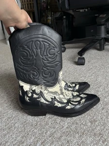 Mango Leather Cowboy Boots - Picture 1 of 6