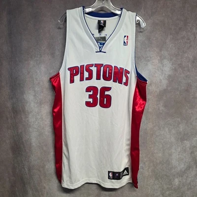 Camiseta Adidas Autografiada Auténtica Detroit Pistons Rasheed Wallace 36 44 L Nueva con Etiquetas Foto 1 de 4