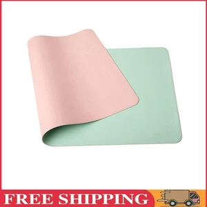 Doppelseitiges PU-Mauspad, wasserdichte Spieltisch-PC-Matte (25 x 21 cm, Grün + - Afbeelding 1 van 4