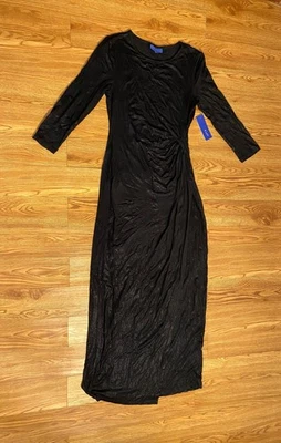 Apt. 9 women's juniors long cocktail/party black dress size xs - Image 1 of 4