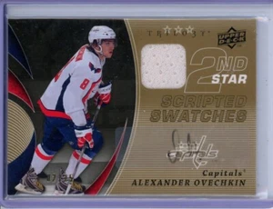 Alex Ovechkin Scripted Swatches 02/25 Patch Auto 2nd Star 2008-09 Trilogy 2ND-AO - Picture 1 of 2