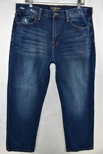 Lucky Brand 329 Classic Straight Jeans Mens Size 38x30 Blue Meas. 37x30