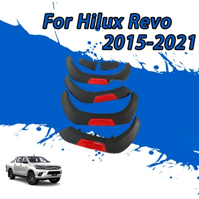 Fits for 2015-2021 Toyota Hilux Revo Wheel Arch Wheel Brow Trim 4PCS Red - Изображение 1 из 4