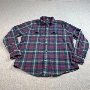 Abercrombie & Fitch Shirt Men 2XL Purple Plaid Shacket Academia Heritage Y2K - Picture 1 of 8