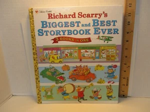 collection RICHARD SCARRY'S BIGGEST & BEST STORYBOOK EVER = 3 books in 1 hc 1998 - Picture 1 of 12