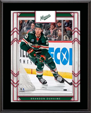 Brandon Duhaime Minnesota Wild 10.5" x 13" Sublimated Player Plaque Cover