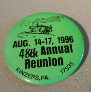 Pinback Rough & Tumble Engineers Historical Assoc Kinzers Pa 1996 48º Anual - Imagen 1 de 2