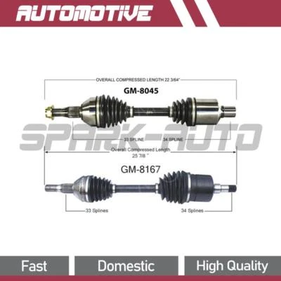 Eje delantero TrakMotive CV eje articulado para Buick LeSabre 2005 2004 2003 2002 2001 Foto 1 de 3