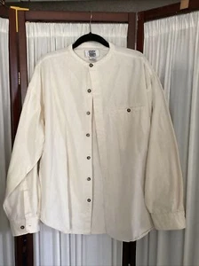 Camisa de algodón con botones de colección Boho City Streets talla alta mangas largas bolsillos - Imagen 1 de 9